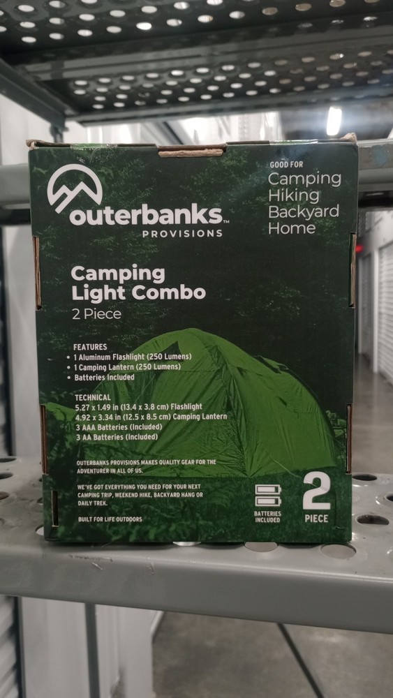 Outerbanks Provisions Camping Light Combo - 2 Piece Flashlight and Lantern