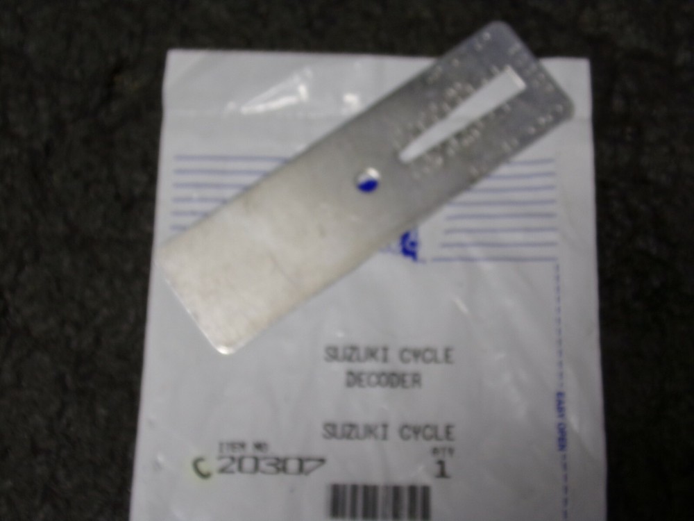 SUZUKI 'H', KEY DECODER USE WITH #15 CODE CUTTER (MK)