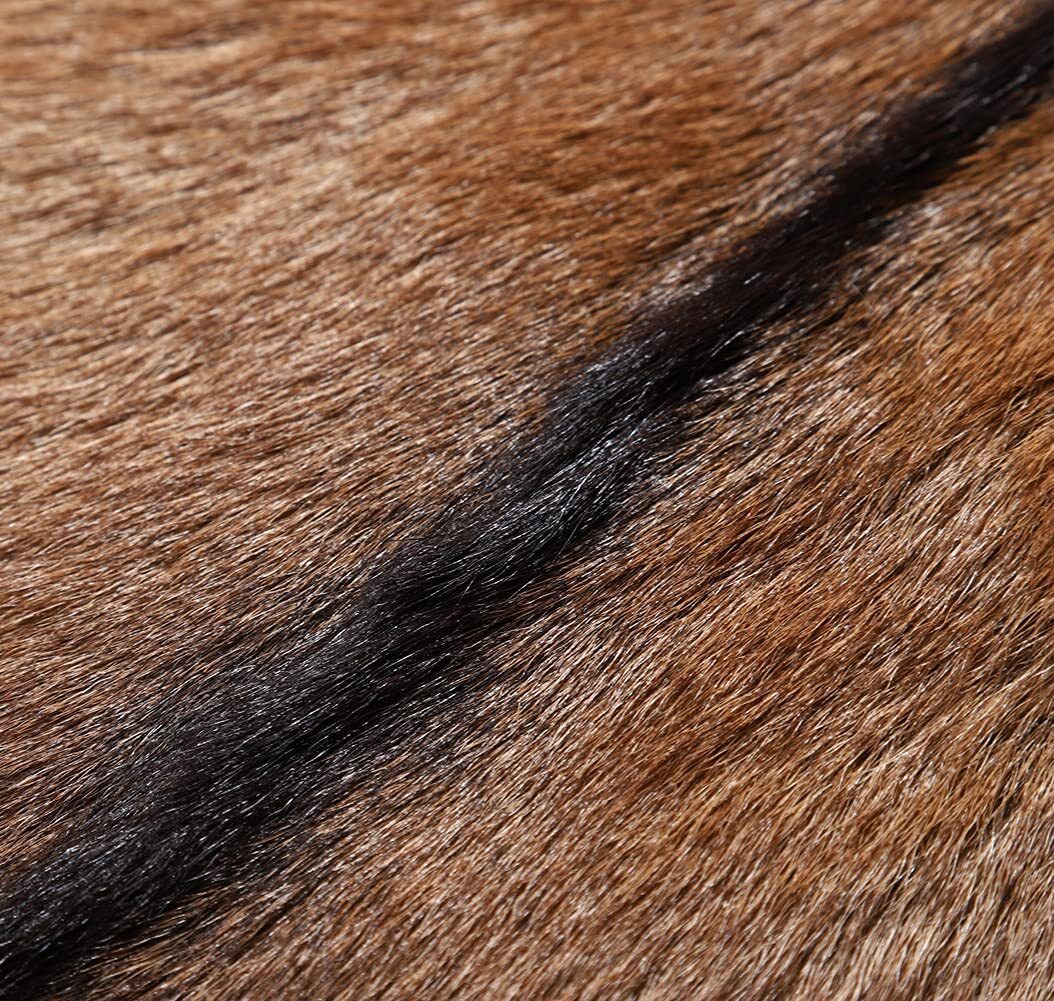 1 Piece Real Goat Skin Pelt Rug Hide Soft Tanned Leather for Craft Garment Decor