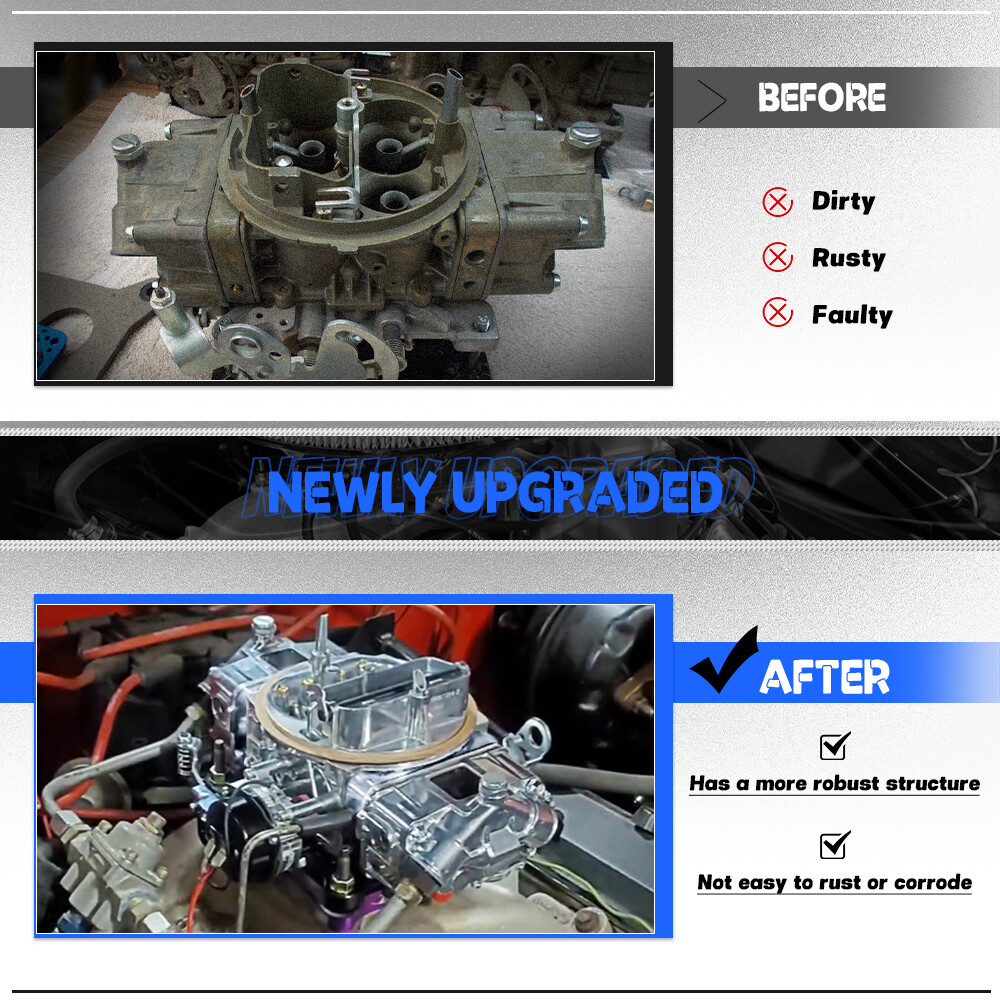 Performance Race Carburetor Double Pumper Mechanical 4 Barrel BR-67201 850CFM