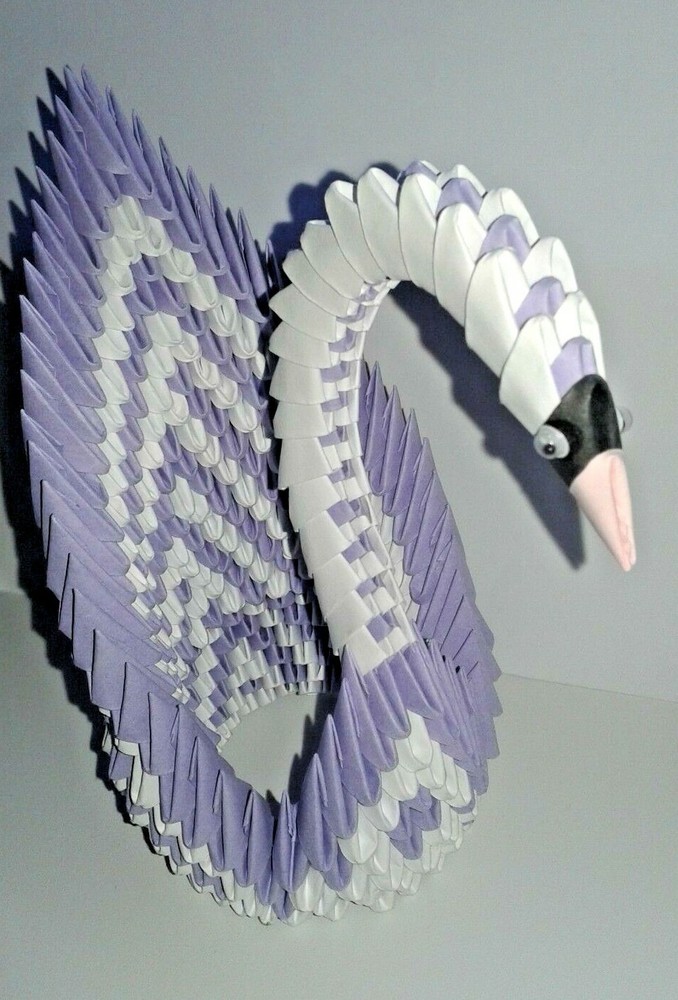 BIG 3D origami swan - many patterns