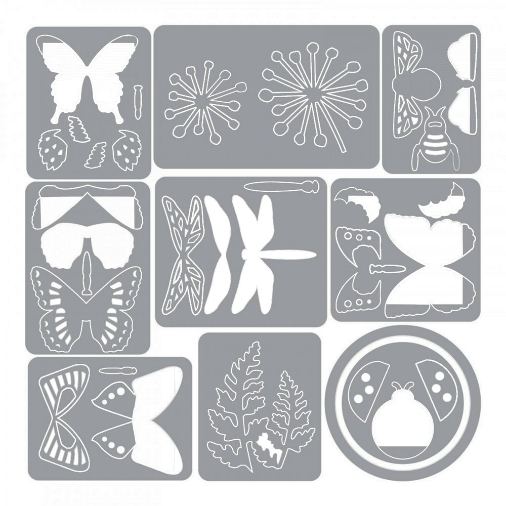 Sizzix Thinlits Tiny Nature #663590 10pk set Retail $12.99 Lynda Kanase