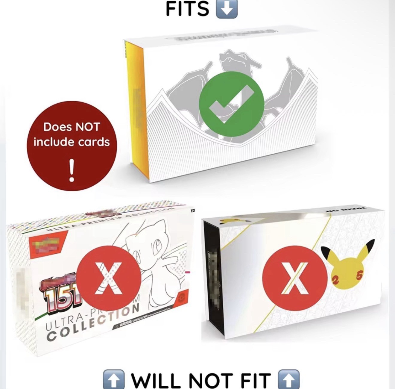 Pokemon SWSH Charizard Ultra Premium Collection (UPC) ACRYLIC CASE