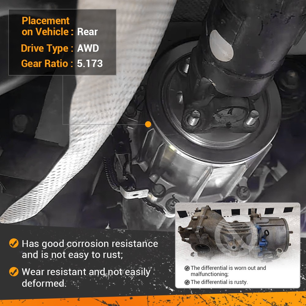 Rear Carrier/Differential AWD 5.173 Ratio For 2014-2020 Nissan Rogue 38300-4BF0A