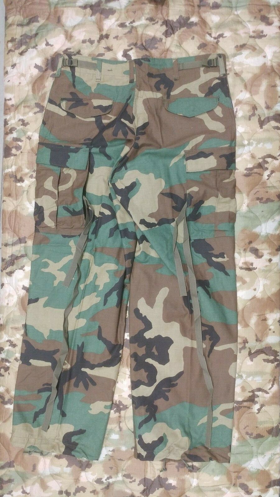M65 Woodland Cold Weather Field Pants w Liner and Suspenders NOS USGI Med Reg