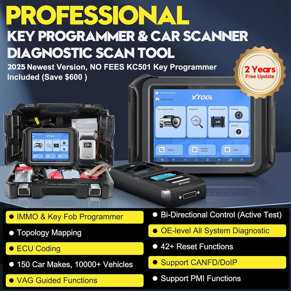 USED XTOOL X100 MAX IMMO Key Programmer Auto Diagnostic Tool Topology Mapping