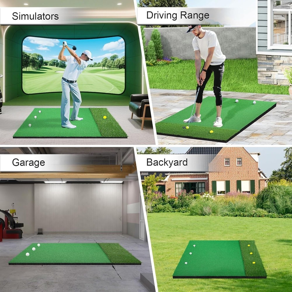 5 x 4 Golf Hitting Mat | Turf for Realistic Practice Experience