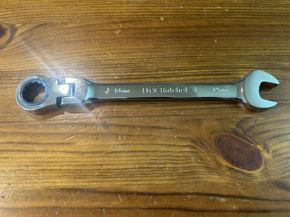 Halfords Advanced Flex Ratchet Metric Combination Spanner 14mm