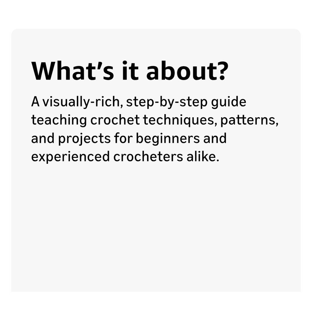 Teach Yourself Visually Crochet Second Edition Book Step by Step Instruction