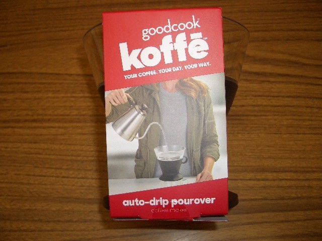 GoodCook Koffe Auto-Drip Pourover Coffee Maker +10 Count #2 Filter Starter Pack
