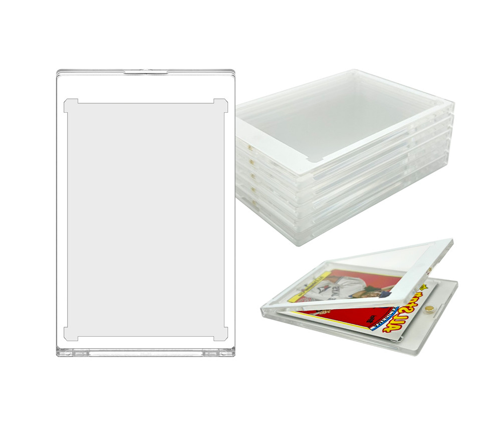 CF Magnetic Card Holder One Touch Case WHITE BORDER - 35PT-260PT Sizes