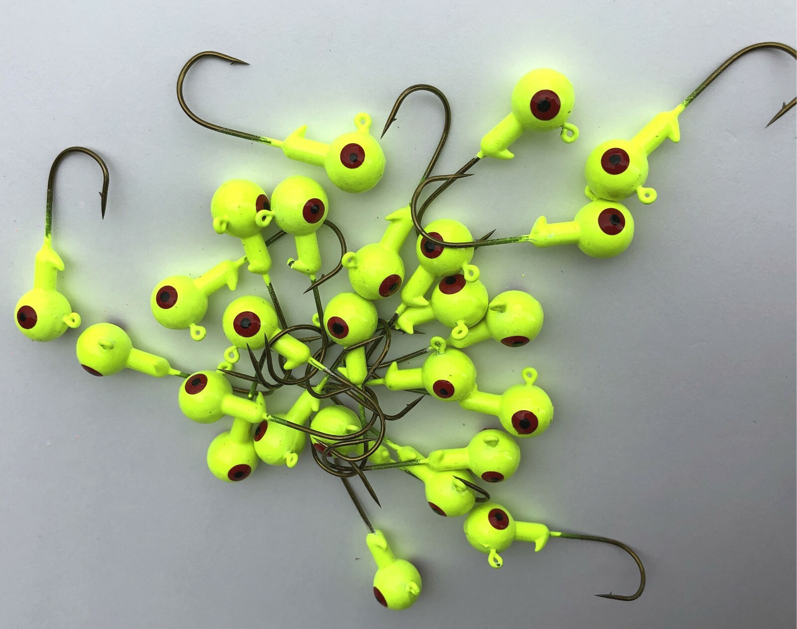 LuresPro 90 PCs combo 1/32 1/16 oz 1/8 3/16 1/4 oz Jigheads Fishing Crappie Bass