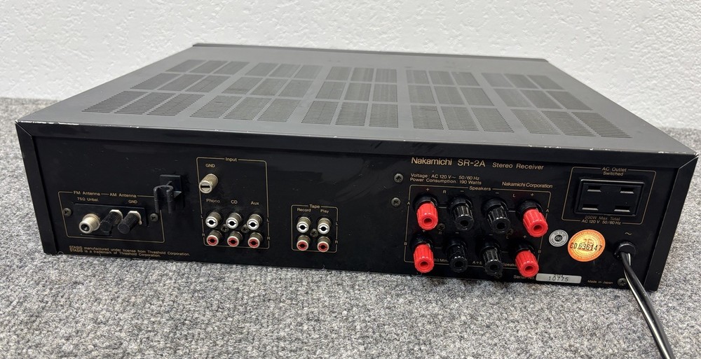 Nakamichi SR-2A Stereo Receiver STASIS