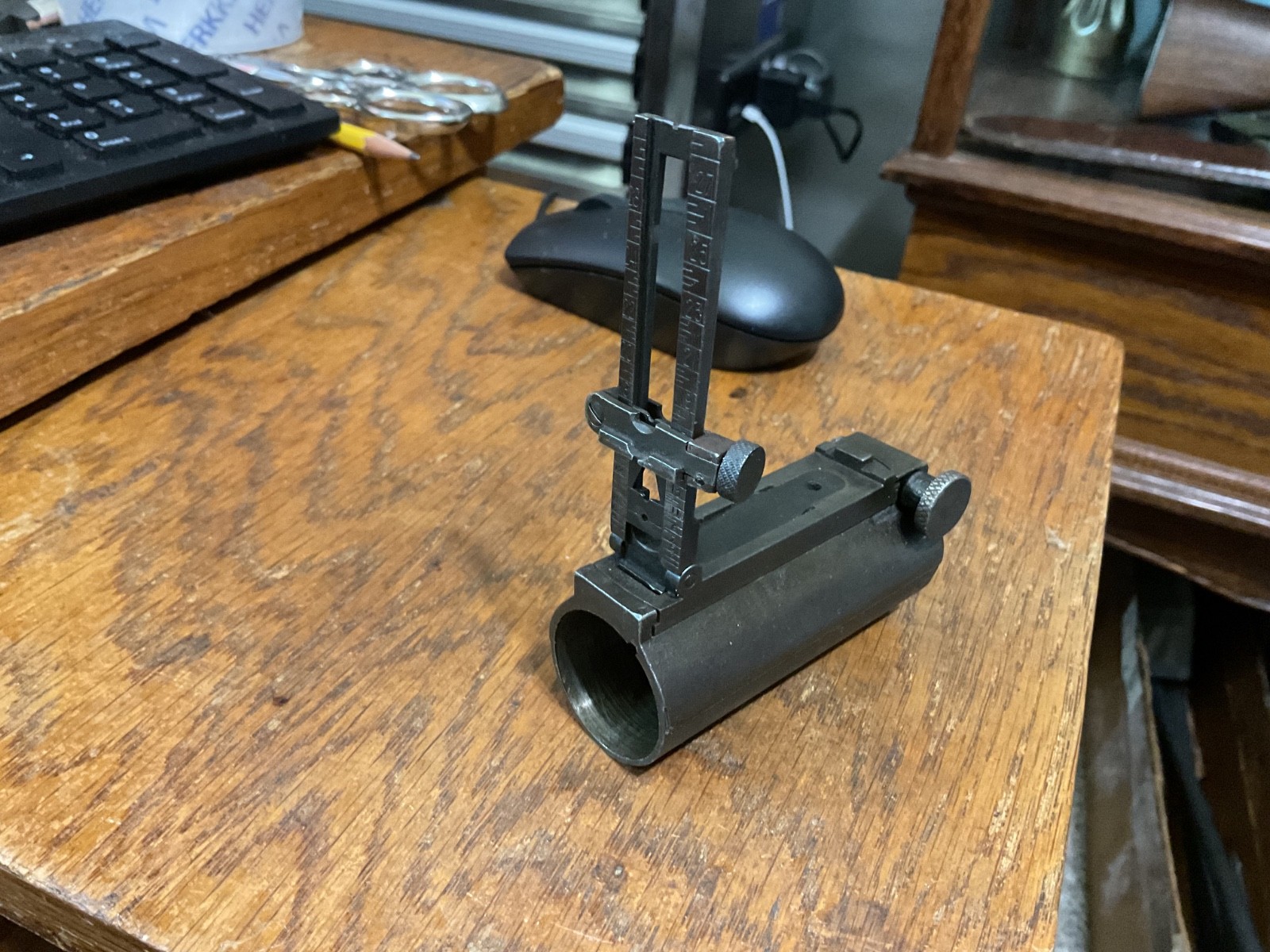 Springfield 1903 rear sight sleeve with functional sight