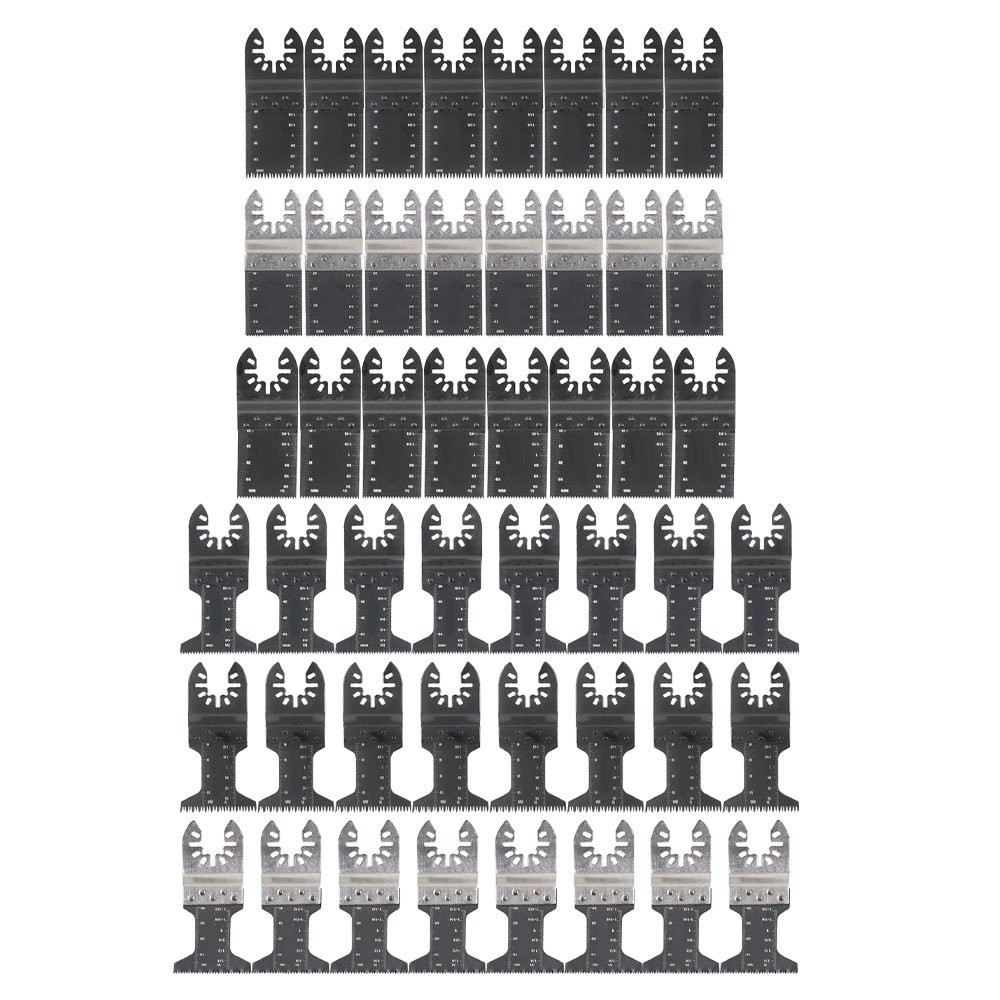 48 Pcs Bi-metal Universal Oscillating Multitool Quick Release Saw Blades Set