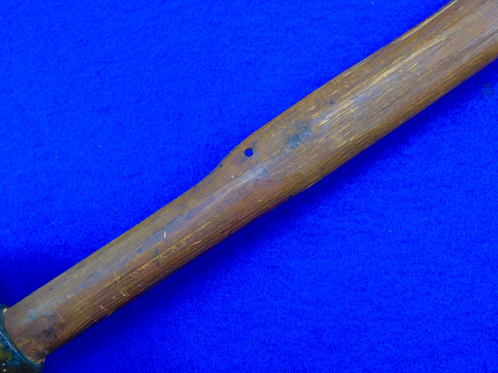 Antique Native American Indian Colonial Brass Head Trade Pipe Tomahawk Axe