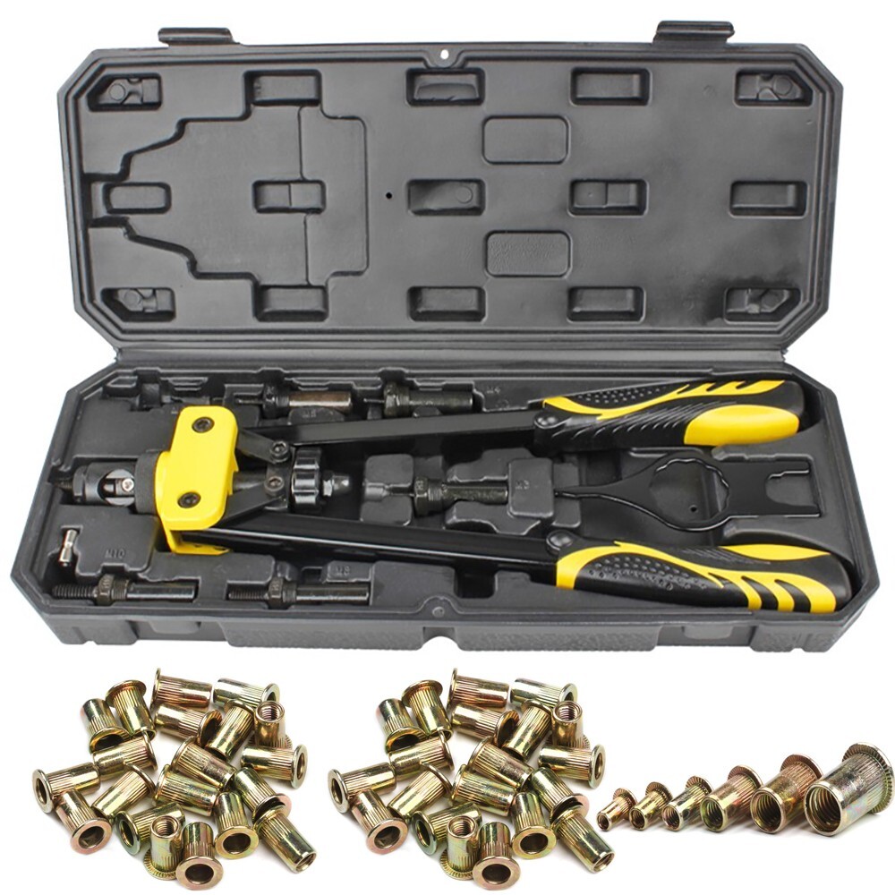 Rivet Nut Gun Kit Rivnut Setting Tools Nut Setter Tool Hand Blind Riveter 14"