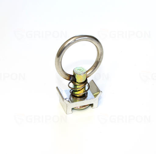 GRIPON (Pack of 4) Aluminum L Track Stud Fitting with O-Ring Keeper Tie Down