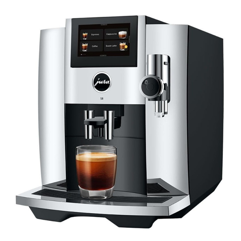 Jura S8 Chrome Automatic Coffee Machine Sweet Foam Function PREMIUM