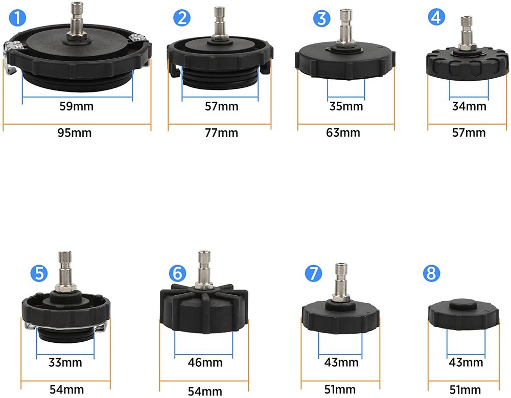 Brake Bleeder Adapter Set 12pcs Universal Master Cylinder Adapter Bleeder Kit US