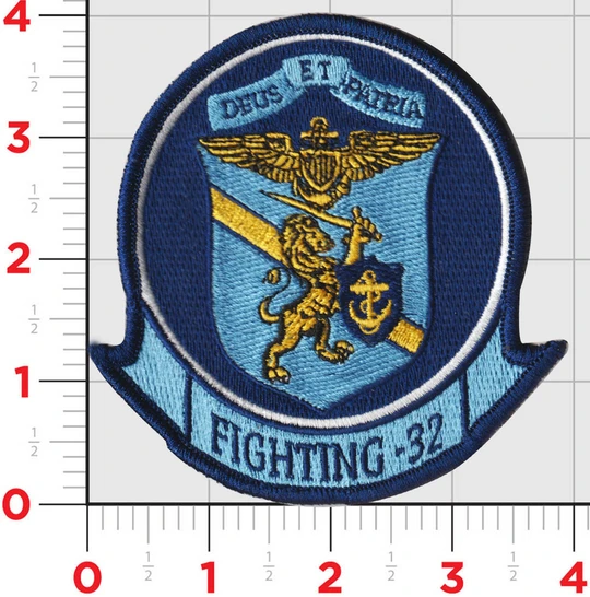 4" NAVY VF-32 VFA-32 SWORDSMEN FIGHTING FIXED WING SQUADRON EMBROIDERED PATCH