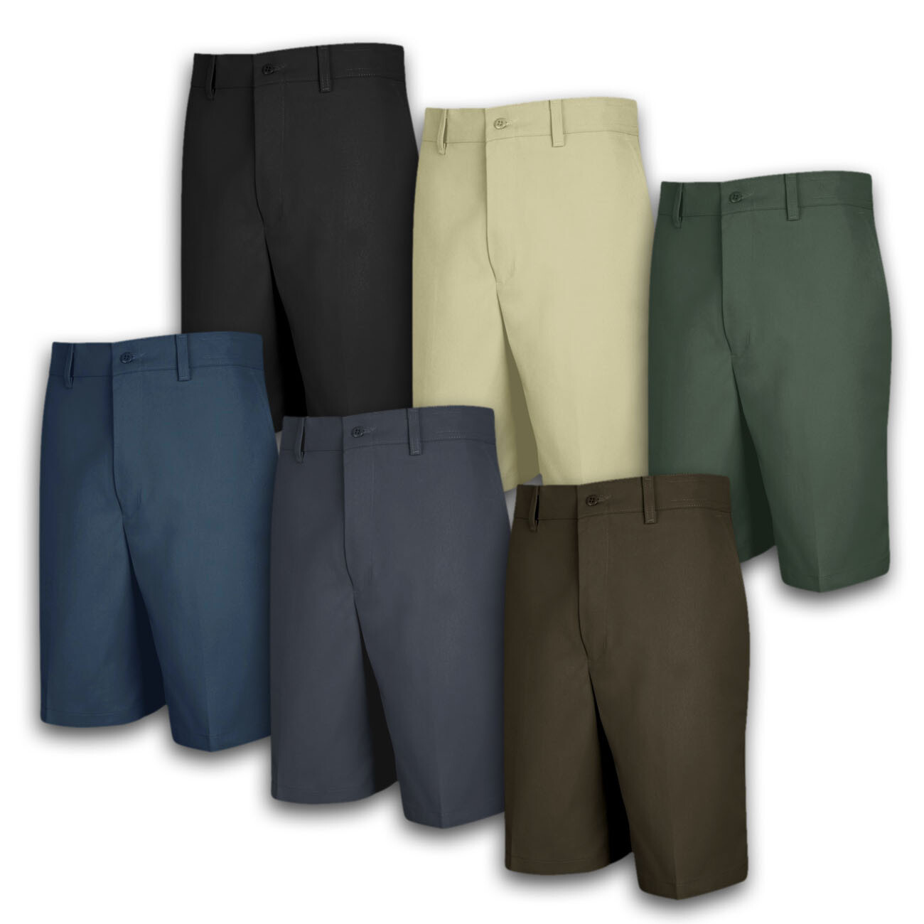 Red Kap Work Shorts Dura-Kap Plain Front Men's Industrial Uniform