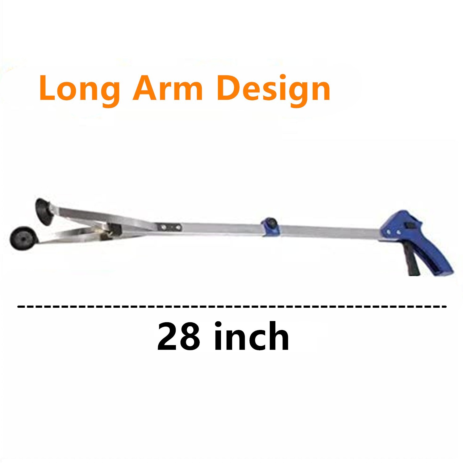 Foldable Pick Up Tool Grabber Reacher Stick Reaching Grab Extend Reach 28" inch