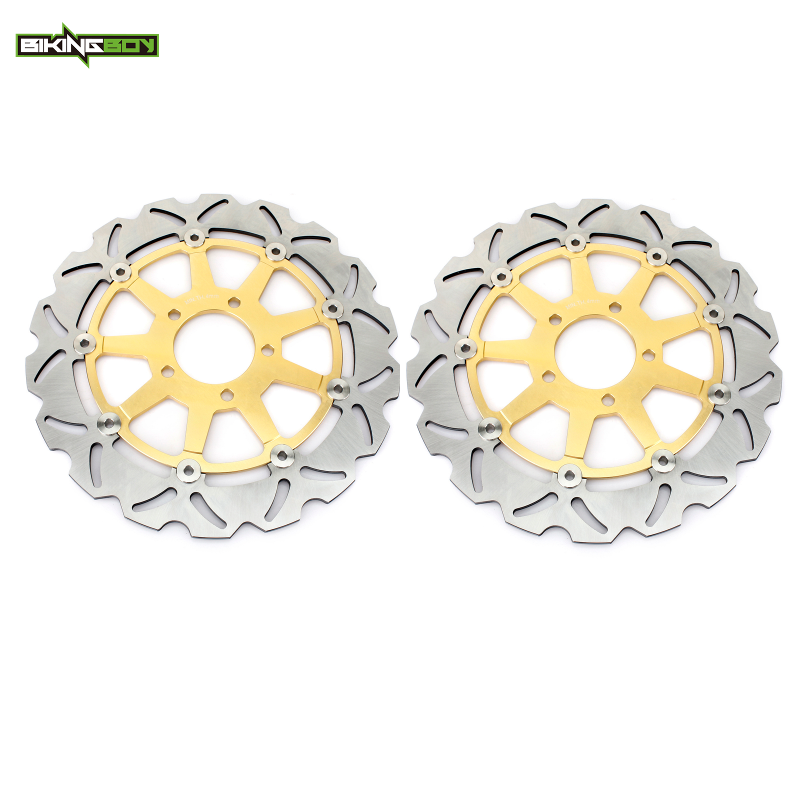 For Suzuki GSXR1000 GSXR 1000 2001 2002 Front Rear Brake Rotors Discs Pads Wave