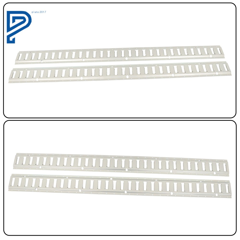 2PC 5' E-Track Tie-Down Rail For Truck Trailer Cargo Van Utility
