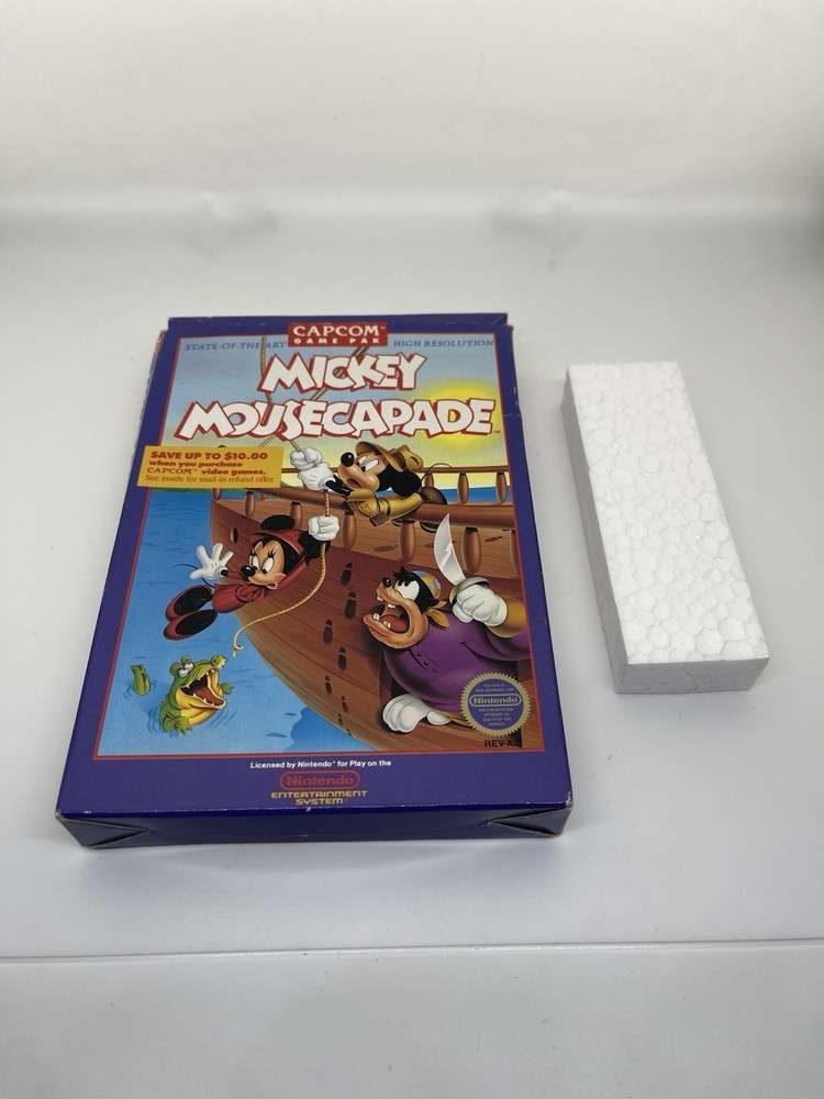 Capcom Mickey Mousecapades Vintage EMPTY Game BOX ONLY Original Replacement