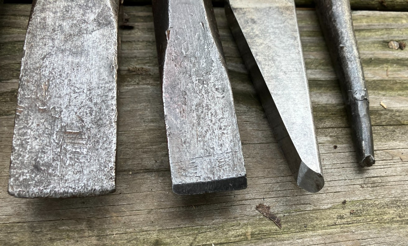 8 Good Vintage USA Stone Chisels