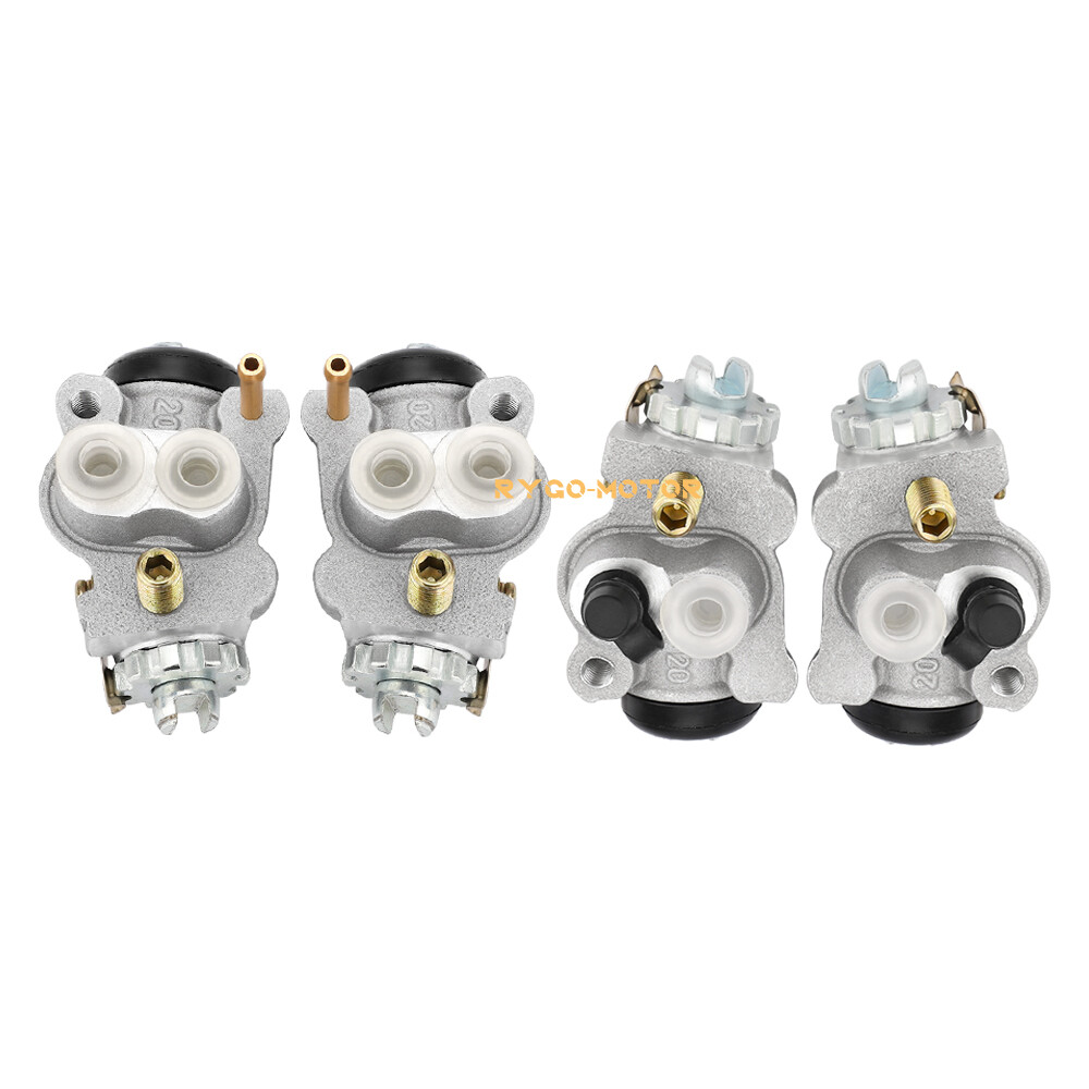 Front Brake Wheel Cylinders All 4 W/Shoes for Honda Rancher 350 TRX350 2000-2003