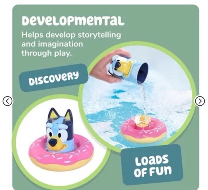 Bluey Splash And Float Bath Toy Tomy Toomies New