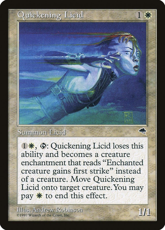 Quickening Licid Tempest 36 MTG MP