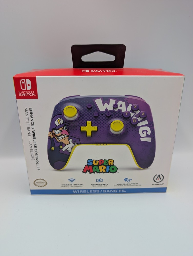 Nintendo Switch PowerA Super Mario Waluigi Enhanced Wireless Controller