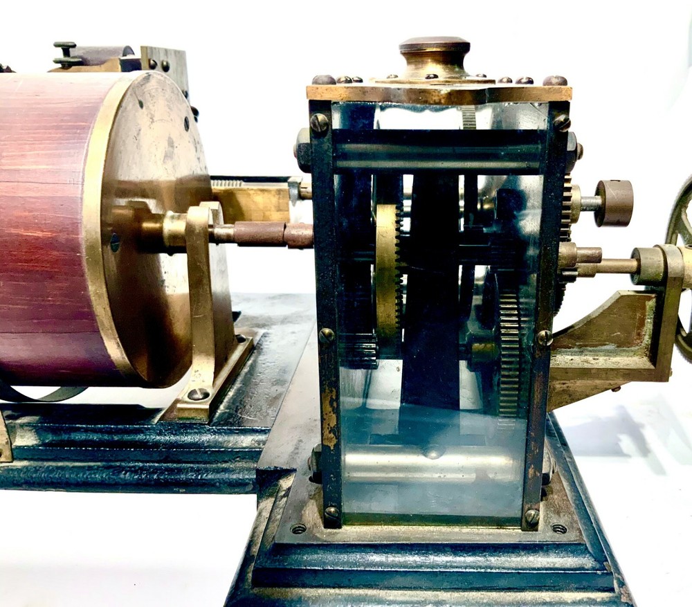 CA 1880s ELECTRO-MECHANICAL DOUBLE DRUM ASTRONOMICAL RECORDING CHRONOGRAPH