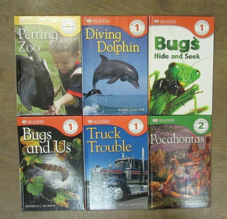 6 DK READERS BOOKS by VARIOUS AUTHORS  ** HARDBACK