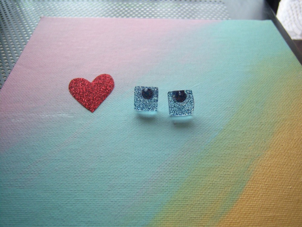 Handmade Post/ Studs Earrings by Granny #3