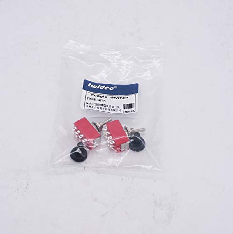 /2Pcs Mini Toggle Switch 4PDT 2 Position 12 Pins ON/ON Miniature Toggle Switch A