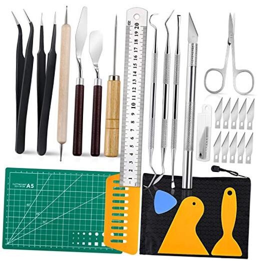28 PCS Precision Craft Tools Set Vinyl Weeding Tools 28pcs Scrapbooking Tools