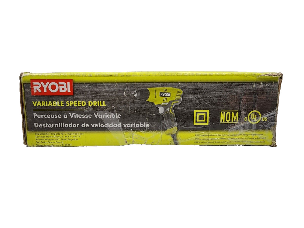Ryobi D43K Variable Speed Drill With Keyless 3/8" Chuck & Tool Bag