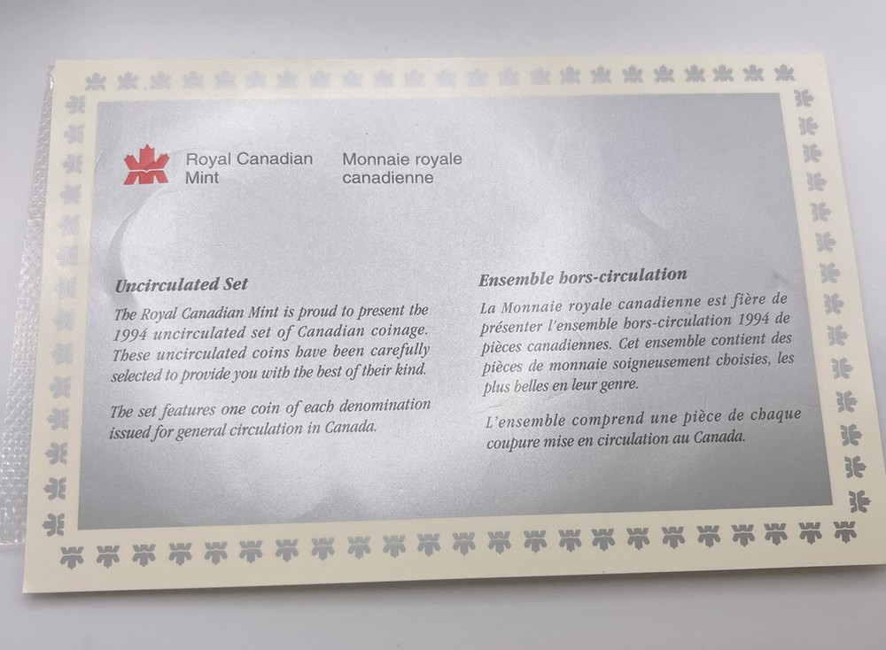 1994 CANADIAN UNCIRCULATED COIN SET