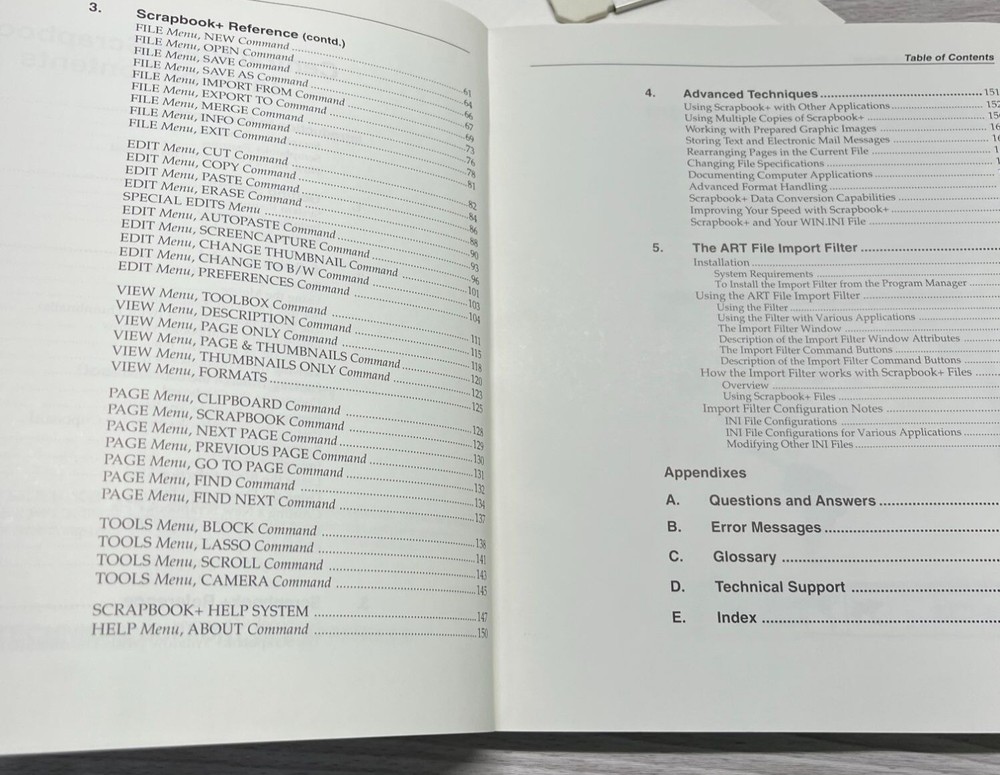 Scrapbook+ Version 2.2 Floppy Disk Software Instructions 1992 Central Point