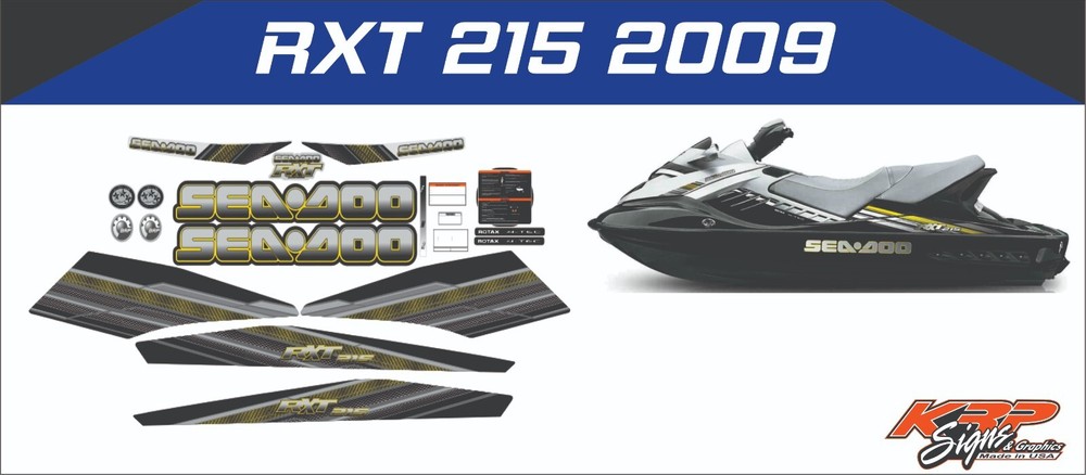 SEADOO RXT 215 2009 Graphics / Decal / Sticker Kit