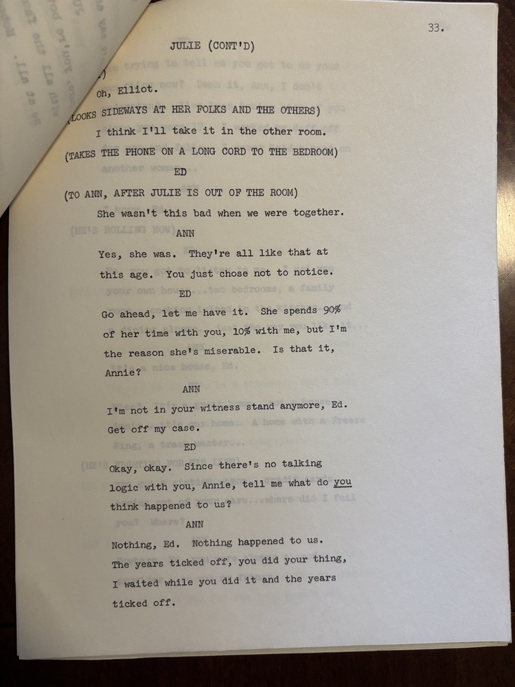 "One Day At A Time" Original Pilot Script (Re-titled from "Three to Get Ready"