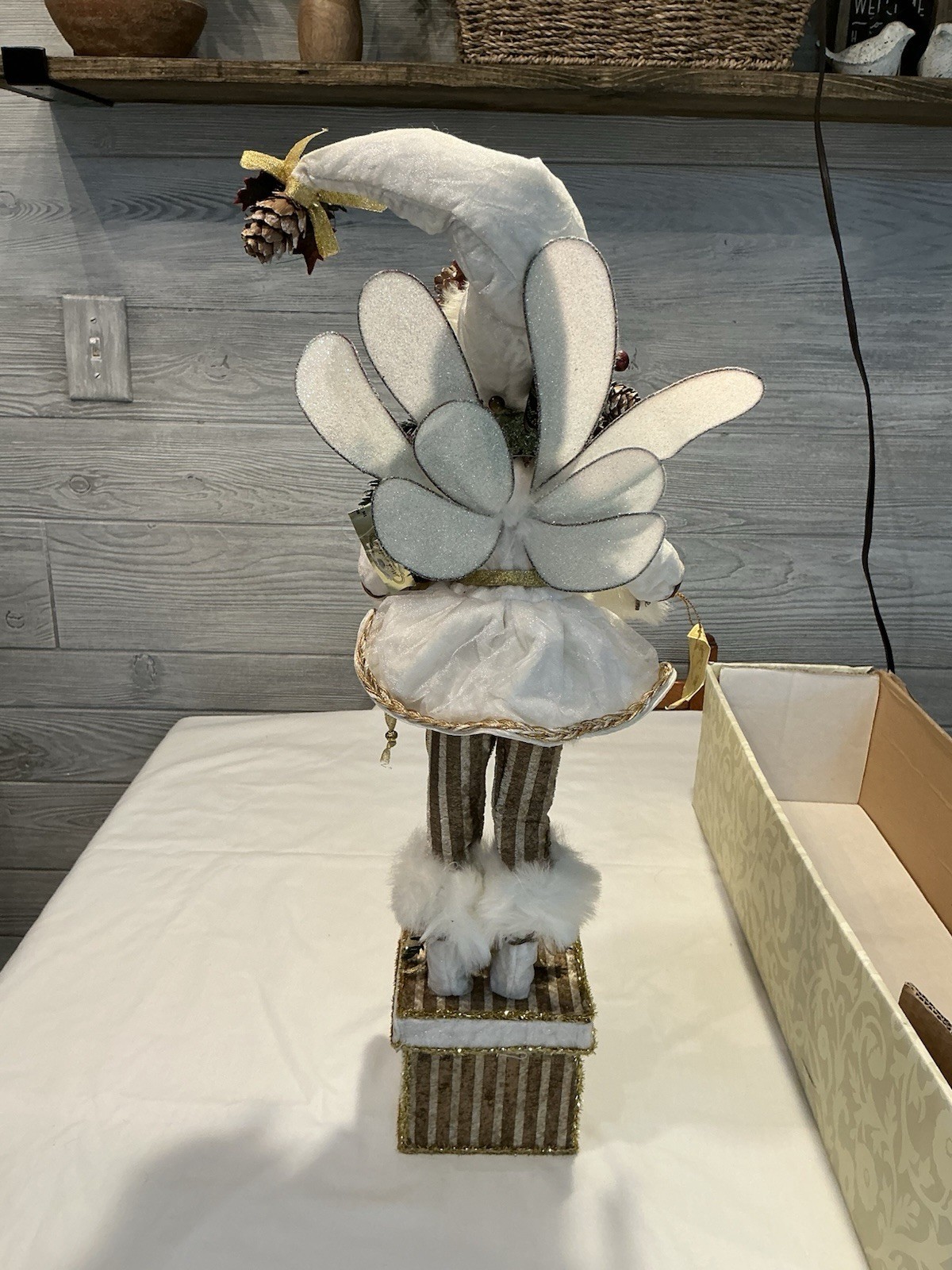 Mark Robert’s Snow Owl Fairy 22” Stocking Holder Very RARE!