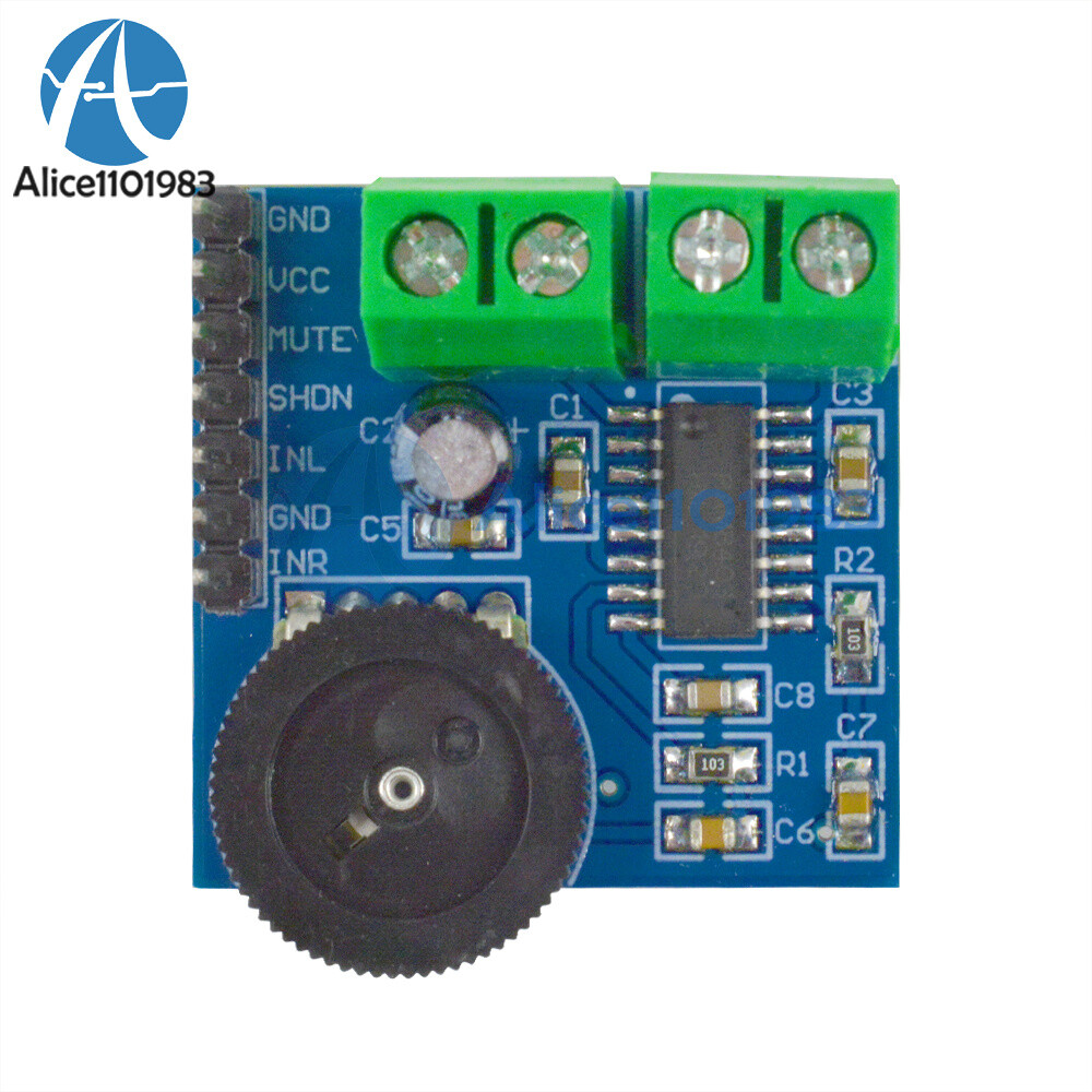 Mini PAM8403 two-channel Double Track Power Amplifier Module Volume Adjustment