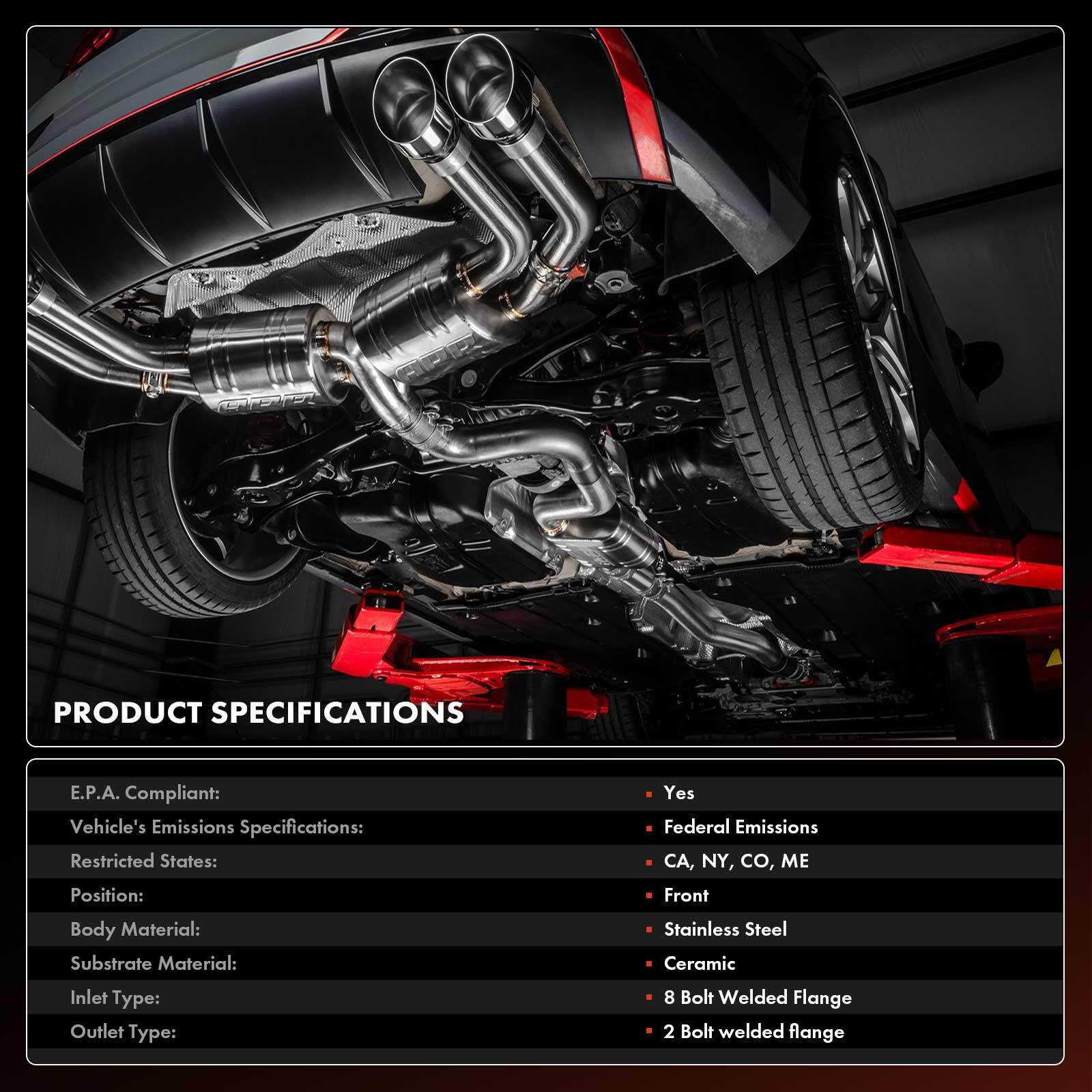 Front Catalytic Converter for Kia Sedona 2015-2018 Cadenza 14-16 Hyundai Azera