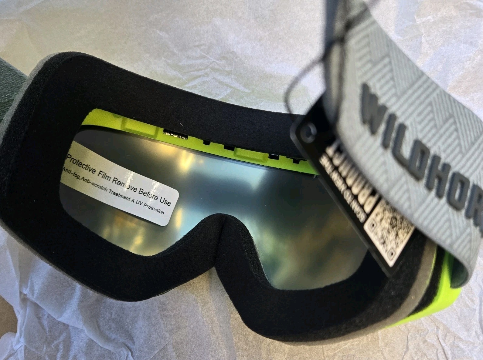 Wildhorn ROCA SNOW GOGGLE/ SKI AND SNOWBOARD GOGGLES. ROCA-CITRUS-EMERALD