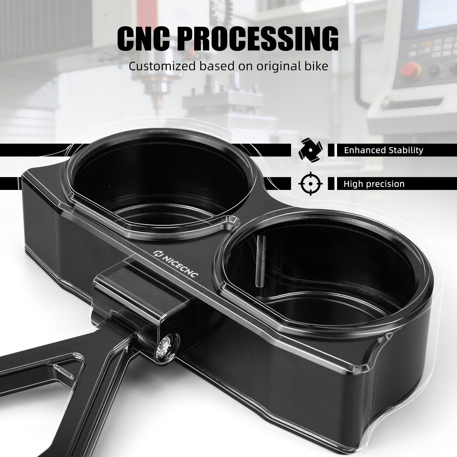 Gauges Relocation Mount Bracket Kit For Harley Road Glide ST FLTRXST 2022-2023